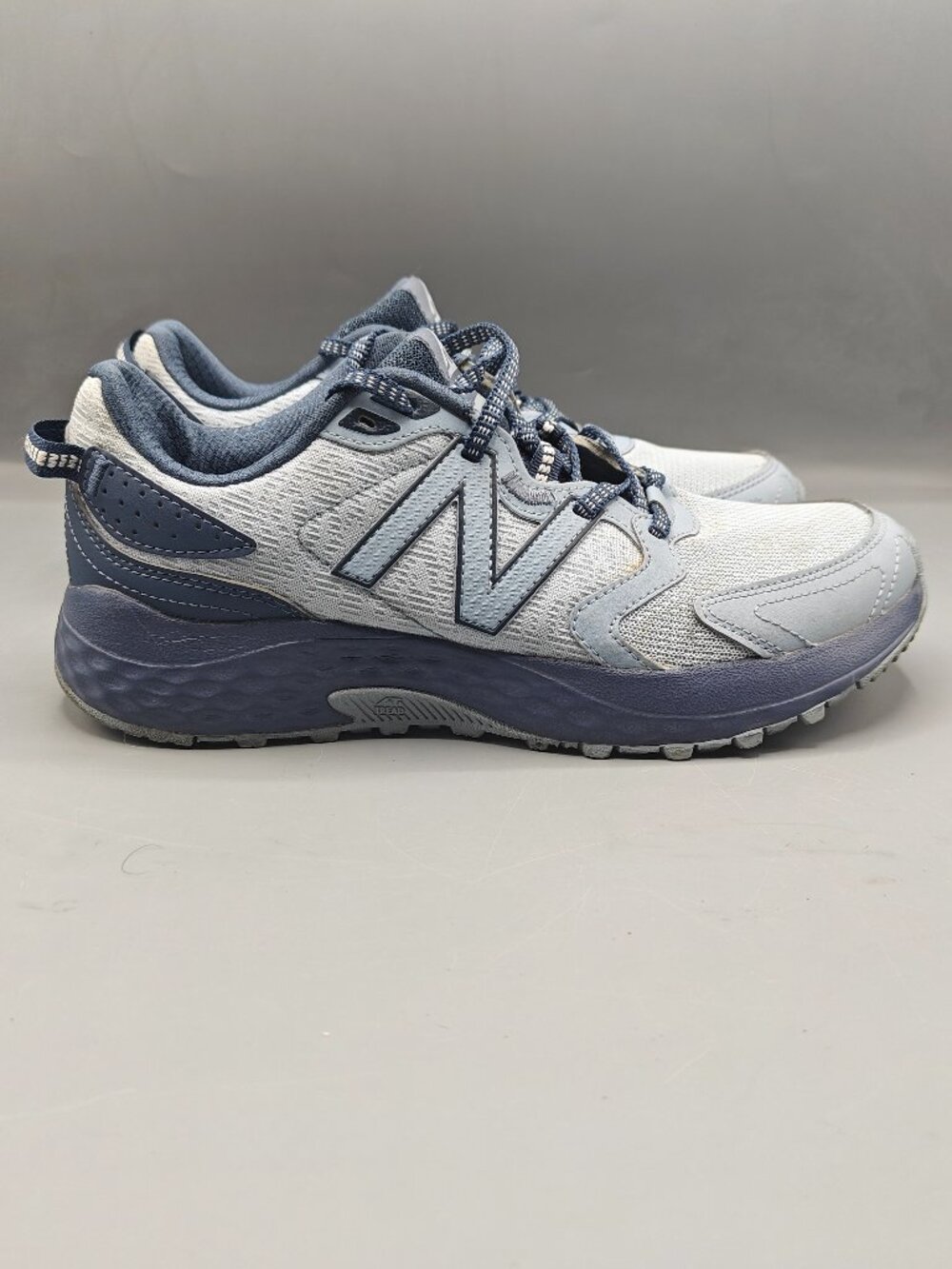 New Balance 410v7 Trail Running Shoes Light Blue Navy WT410HT7 Women's 9.5 D